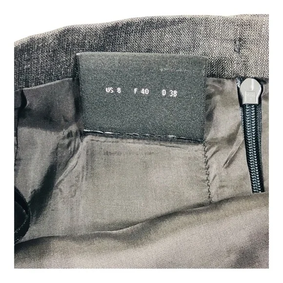 Akris Punto Linen Brown Pencil Skirt - Picture 10 of 12